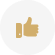 Gold thumbs-up icon inside a white circle, symbolizing approval or positive feedback.
